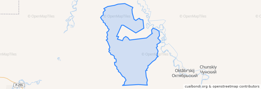 Mapa de ubicacion de Каменское сельское поселение.