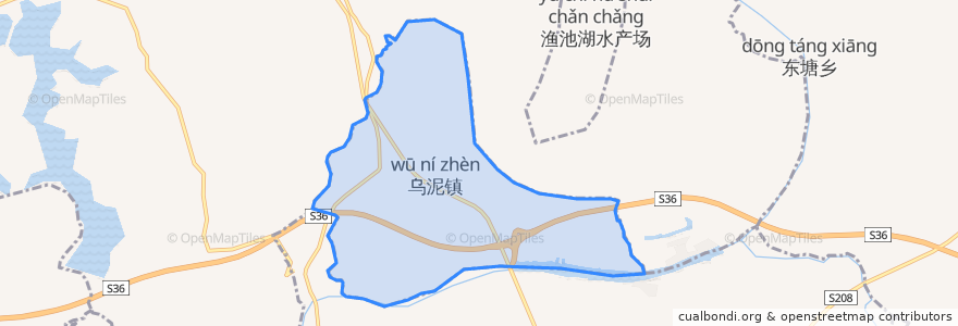 Mapa de ubicacion de 乌泥镇.