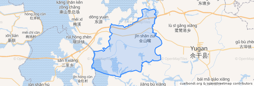 Mapa de ubicacion de Santang.