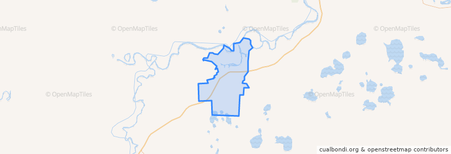 Mapa de ubicacion de Байкаловское сельское поселение.