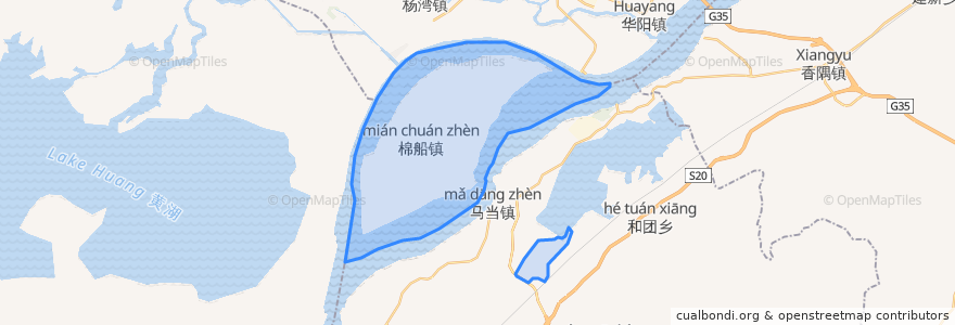 Mapa de ubicacion de Mianchuan.
