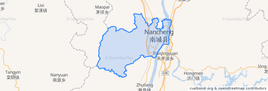 Mapa de ubicacion de 建昌镇.