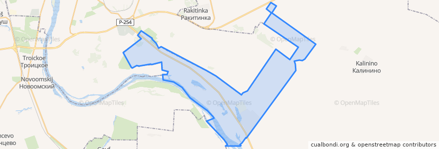 Mapa de ubicacion de Иртышское сельское поселение.