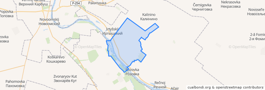 Mapa de ubicacion de Усть-Заостровское сельское поселение.