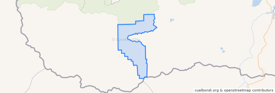 Mapa de ubicacion de Улекчинское сельское поселение.