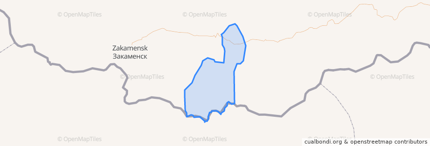 Mapa de ubicacion de Хамнейское сельское поселение.