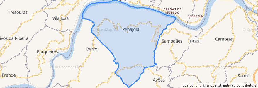 Mapa de ubicacion de Penajoia.