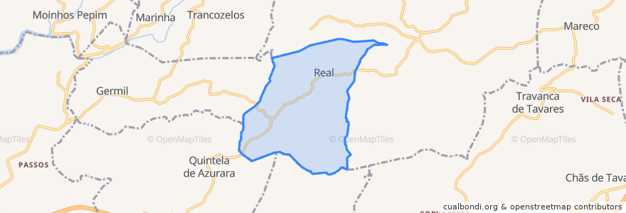 Mapa de ubicacion de Real.