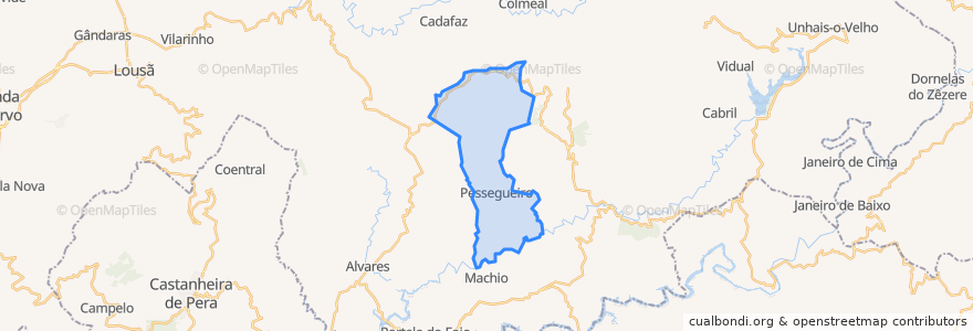 Mapa de ubicacion de Pessegueiro.