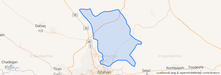 Mapa de ubicacion de Borkhar County.