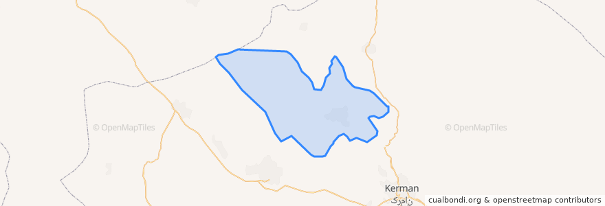 Mapa de ubicacion de Zarand County.