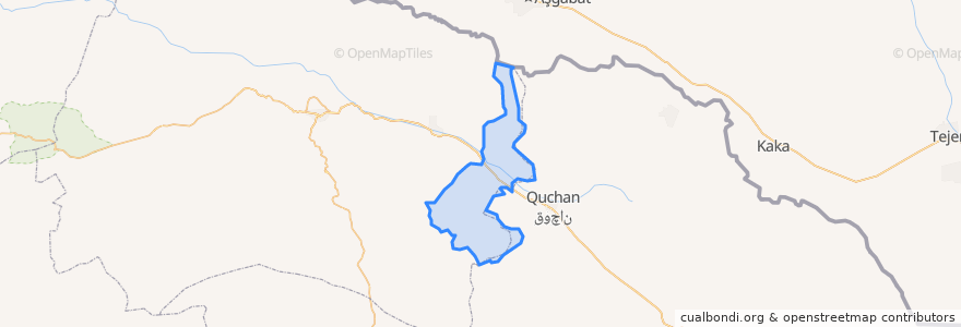 Mapa de ubicacion de Faruj County.
