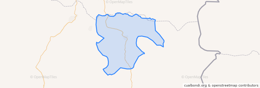 Mapa de ubicacion de Qaenat County.