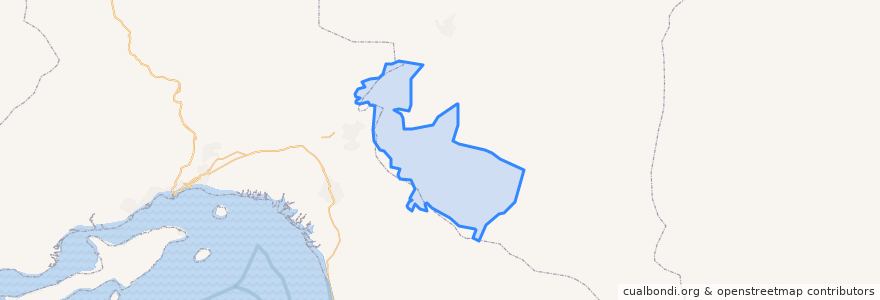 Mapa de ubicacion de Manujan County.