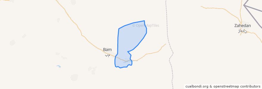 Mapa de ubicacion de Narmashir County.
