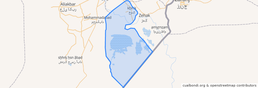 Mapa de ubicacion de Jazink District.