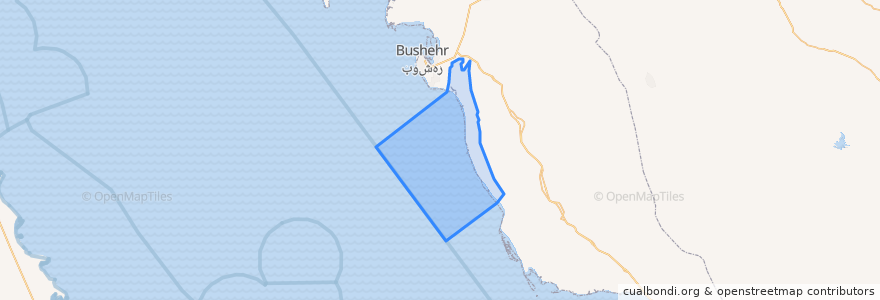 Mapa de ubicacion de بخش دلوار.
