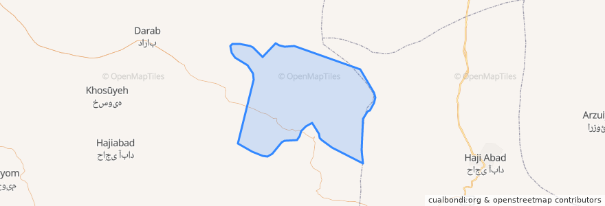 Mapa de ubicacion de بخش رستاق.