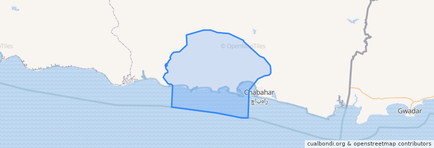 Mapa de ubicacion de بخش مرکزی.