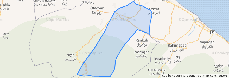 Mapa de ubicacion de بخش مرکزی.