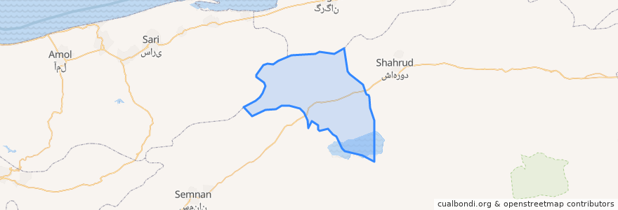 Mapa de ubicacion de بخش مرکزی.