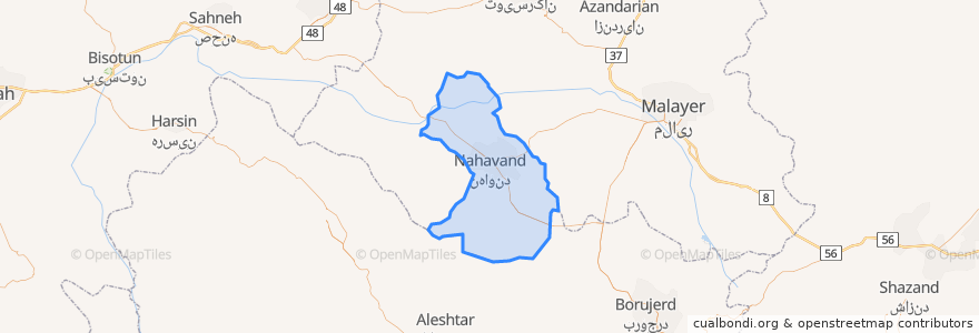 Mapa de ubicacion de بخش مرکزی.