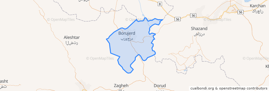 Mapa de ubicacion de Central District.