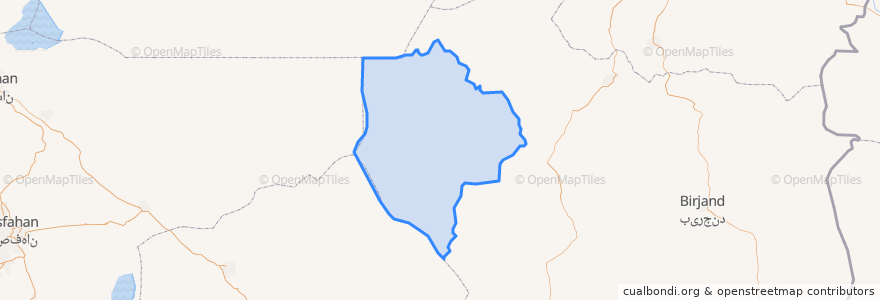 Mapa de ubicacion de ناحية مركزي.