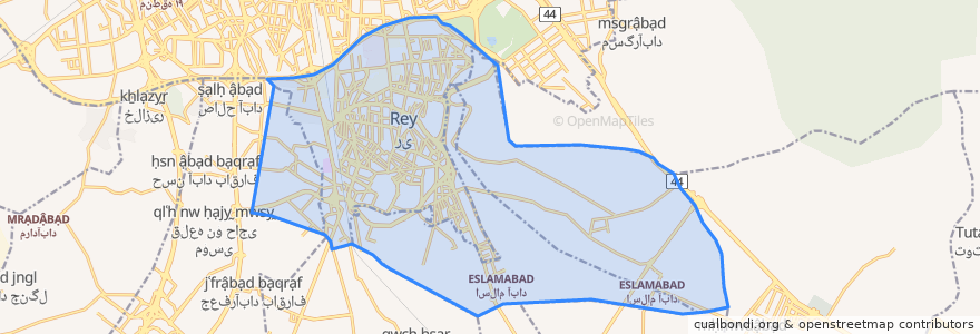 Mapa de ubicacion de Rey Central District.
