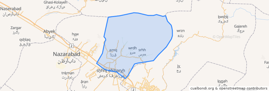 Mapa de ubicacion de Chendar District.