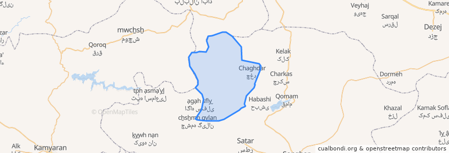 Mapa de ubicacion de Agahan RD.