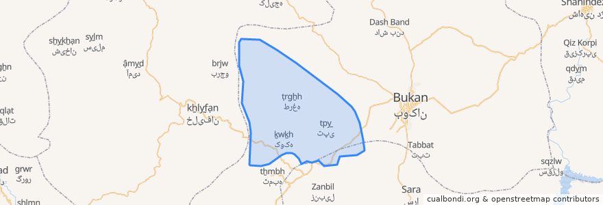 Mapa de ubicacion de دهستان ایل تیمور.