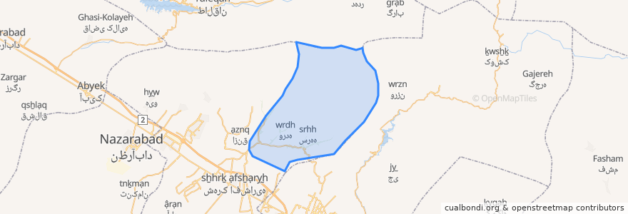 Mapa de ubicacion de Barghan RD.