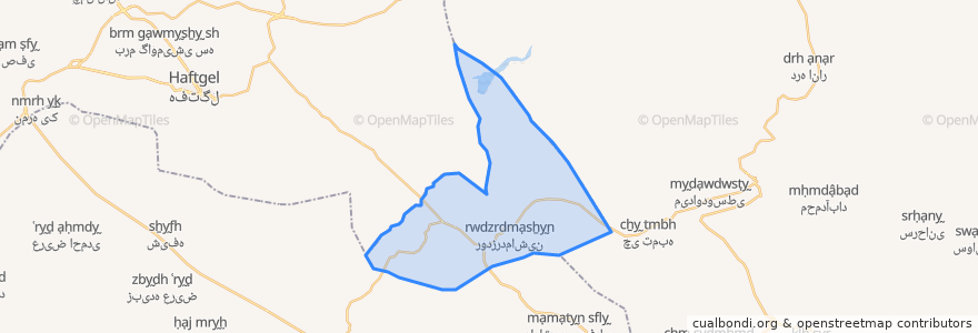 Mapa de ubicacion de دهستان جره.