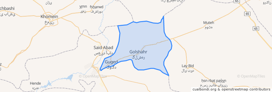 Mapa de ubicacion de دهستان جلگه.