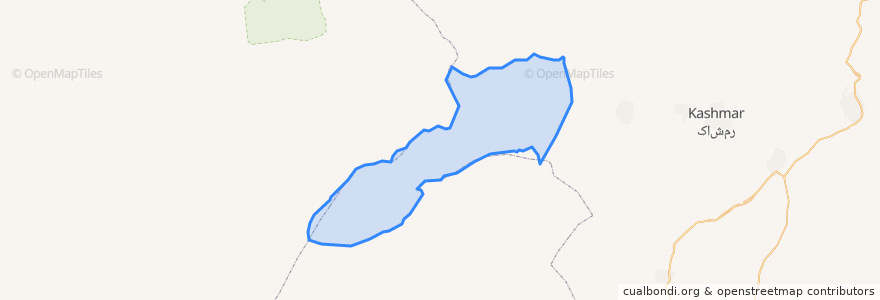 Mapa de ubicacion de دهستان درونه.