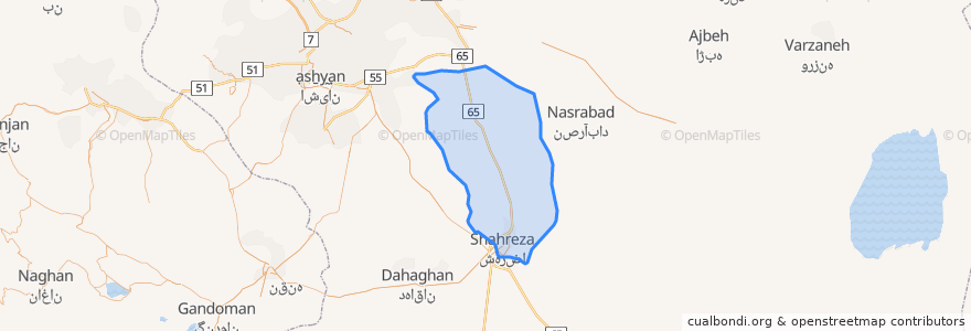 Mapa de ubicacion de Dasht RD.