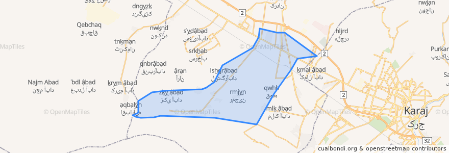 Mapa de ubicacion de Ramjin District.
