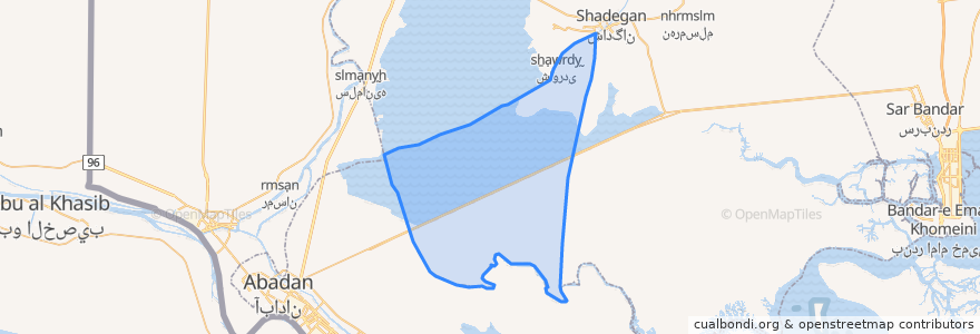 Mapa de ubicacion de دهستان سالمی.