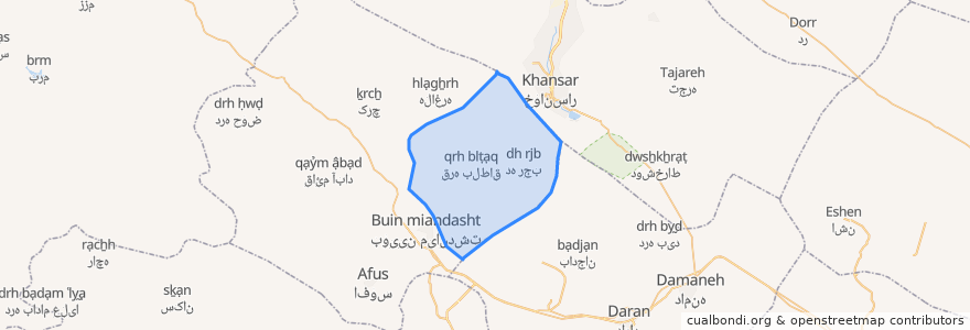 Mapa de ubicacion de دهستان سردسیر.