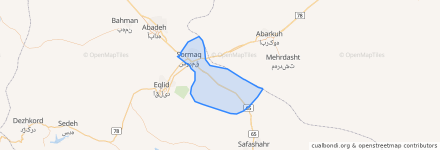 Mapa de ubicacion de Surmaq RD.