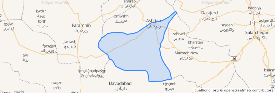 Mapa de ubicacion de دهستان سیاوشان.