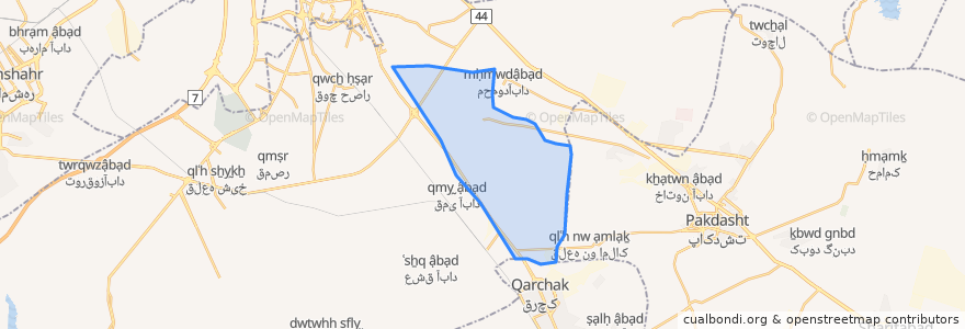 Mapa de ubicacion de Qaleh Now RD.