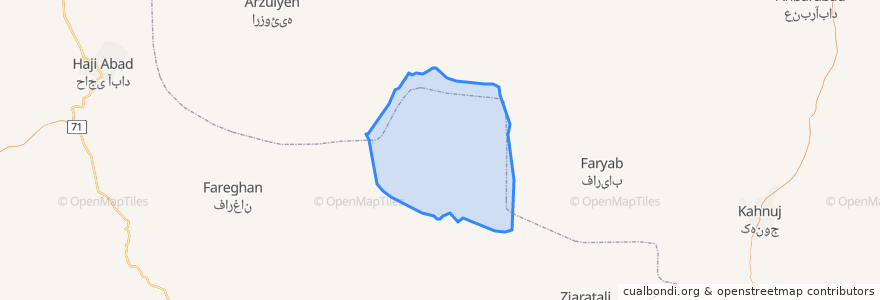 Mapa de ubicacion de دهستان کوه شاه.