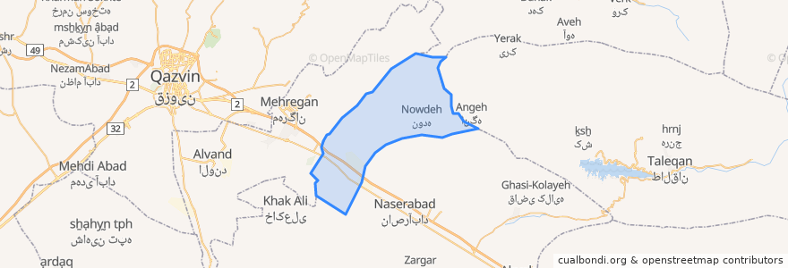 Mapa de ubicacion de West Kuhpayeh RD.