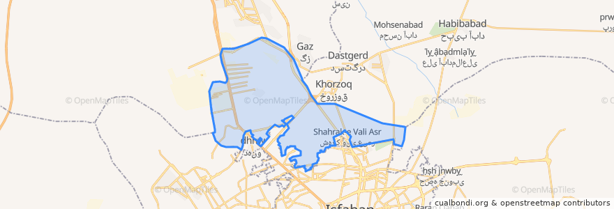 Mapa de ubicacion de دهستان محمودآباد.