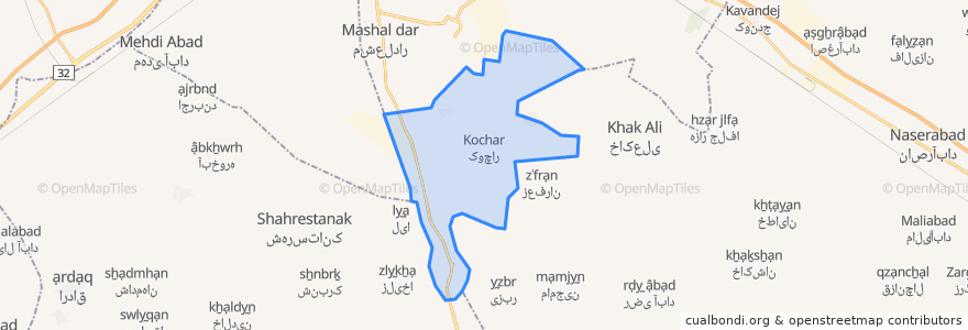 Mapa de ubicacion de Nosratabad RD.