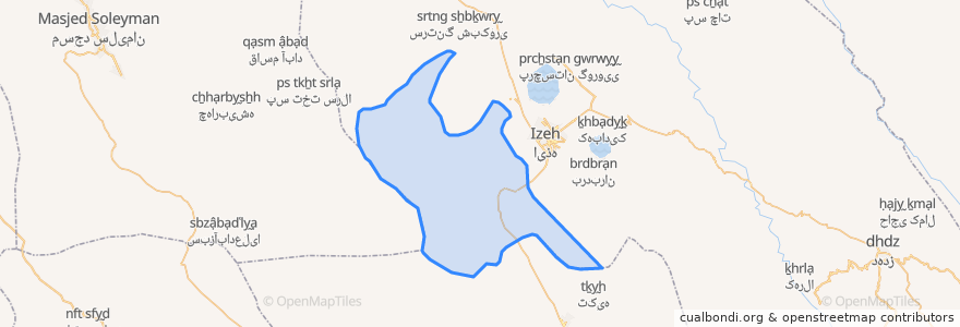 Mapa de ubicacion de دهستان هلایجان.