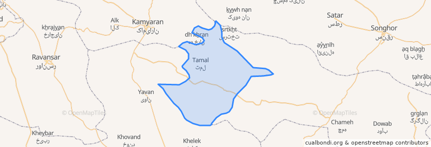 Mapa de ubicacion de دهستان پشت دربند.