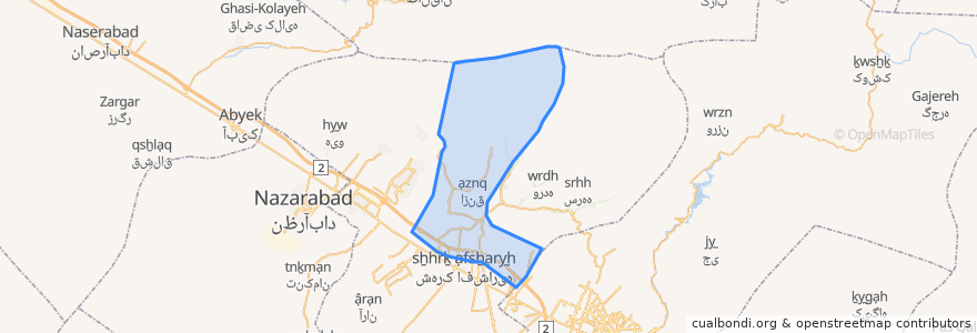 Mapa de ubicacion de Chendar RD.